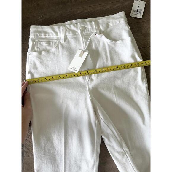 NWT Good American Good Curve Straight Leg Jeans White 28” Inseam Women’s sz 8/29 - Picture 10 of 13